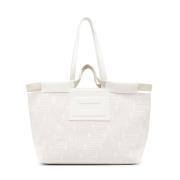 Lancel Snow Tote Väska White, Dam