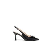 Nerogiardini Svarta Slingback Sandaler Black, Dam