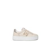 Nerogiardini Mjölk sneakers med tillbehör Beige, Dam