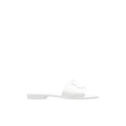 Moncler Gummisandaler White, Dam