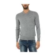 Armani Jeans Mysig Stickad Tröja Gray, Herr