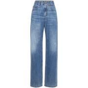 Brunello Cucinelli Straight Jeans Blue, Dam