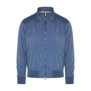 Barba Bomber Jackets Blue, Herr