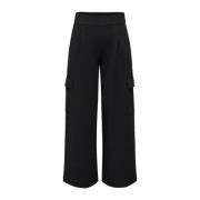 Jacqueline de Yong Wide Trousers Black, Dam