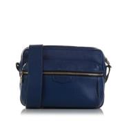 Louis Vuitton Vintage Pre-owned Laeder axelremsvskor Blue, Dam