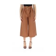 PINKO Cropped Trousers Brown, Dam