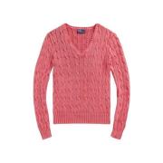 Polo Ralph Lauren V-neck Knitwear Pink, Dam