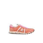 Premiata Lucy Sneakers i Mocka och Tyg Multicolor, Dam