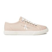 Calvin Klein Rosa Canvas Tennisskor Pink, Dam