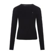 Ralph Lauren Round-neck Knitwear Black, Dam