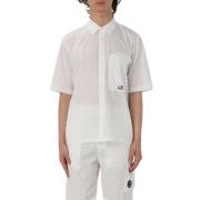 C.p. Company Short Sleeve Shirts White, Herr