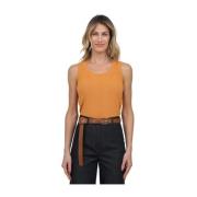 Max Mara Weekend Sleeveless Tops Orange, Dam