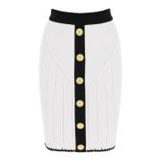 Balmain Short Skirts White, Dam