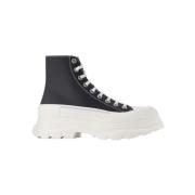 Alexander McQueen Läder sneakers Black, Dam