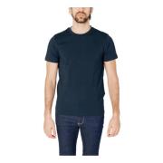 Peuterey T-Shirts Blue, Herr