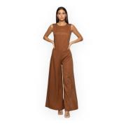 Kocca Stilren Lonny Jumpsuit Brown, Dam