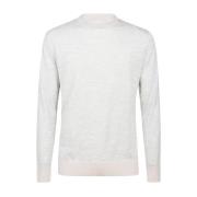 Eleventy Round-neck Knitwear Gray, Herr