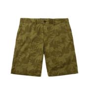 Incotex Grön Tryckt Bermuda Shorts Green, Herr