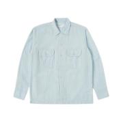 Universal Works Casual Shirts Blue, Herr