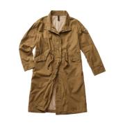 Blauer Beige Bomull Trench Coat Beige, Dam