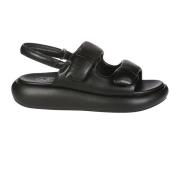 ASH Flat Sandals Black, Dam