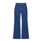 Max Mara Weekend 70-talsinspirerade Flared Jeans för kvinnor Blue, Dam