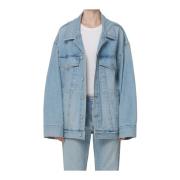 Agolde Denim Jackets Blue, Dam