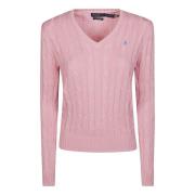 Polo Ralph Lauren V-neck Knitwear Pink, Dam