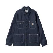 Carhartt Wip Denim Jackets Blue, Herr