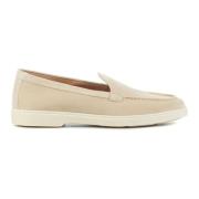 Santoni Slip-On Skor Sand Beige, Dam