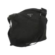 Prada Vintage Pre-owned Nylon prada-vskor Black, Dam