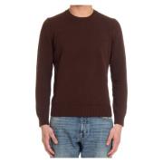 Drumohr Brun Bomull Crewneck Tröja Brown, Herr