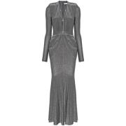 Elisabetta Franchi Dresses Gray, Dam