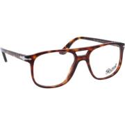 Persol Stiliga original receptglasögon Brown, Unisex