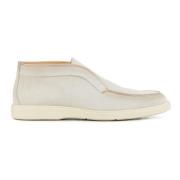 Santoni Beige Slip-On Skor Beige, Herr