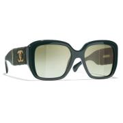 Chanel Sunglasses Green, Unisex