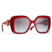 Chanel Sunglasses Red, Unisex