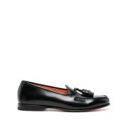 Santoni Loafers Black, Herr