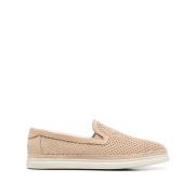 Casadei Bruna Nabuk Slip-On Loafers Beige, Herr