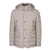 Moorer Quiltad huva dunjacka Beige, Herr