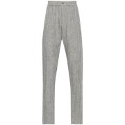 Emporio Armani Slim-fit Trousers Gray, Herr
