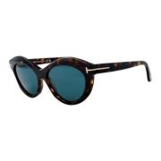 Tom Ford Oval Trendy Solglasögon Tf1111 Brown, Dam