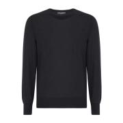 Dolce & Gabbana Round-neck Knitwear Gray, Herr