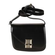 Salvatore Ferragamo Fiamma S Flap Axelväska Black, Dam