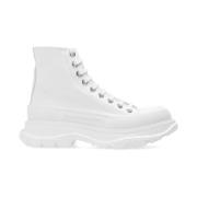 Alexander McQueen Höga platåsneakers White, Dam