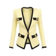 Balmain Svarta Jackor Beige, Dam