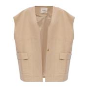 Aeron Clearwater oversize vest Beige, Dam