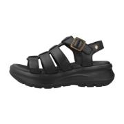 Panama Jack Stiliga Platta Sandaler Black, Dam