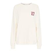 Ball Off White Sweatshirt med Broderad Detalj Beige, Dam