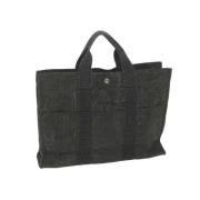 Hermès Vintage Pre-owned Bomull totevskor Gray, Dam